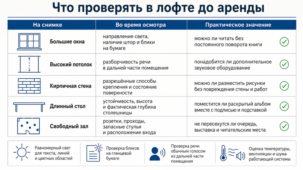 Что проверять в лофте до аренды